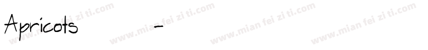 Apricots 字体下载字体转换